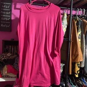 Women's Pink Long Sleeve Top
